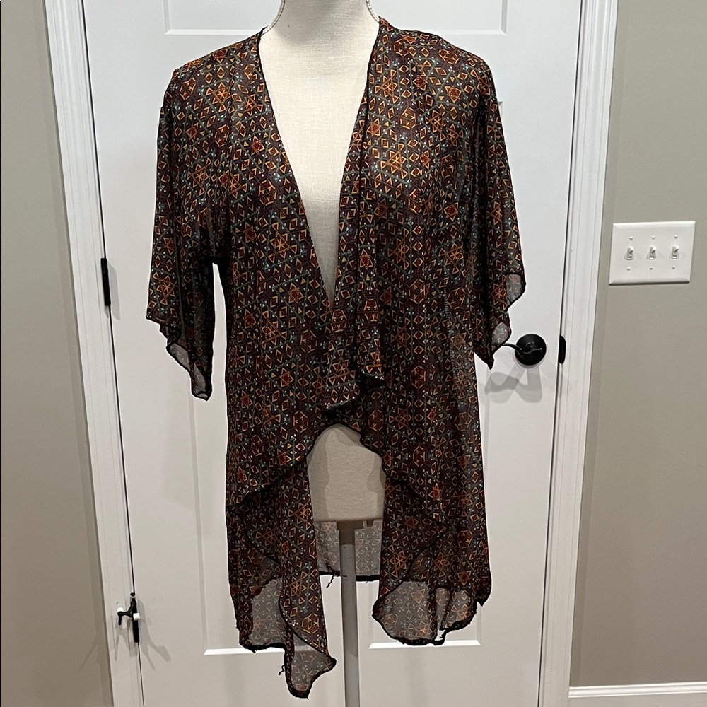 LuLaRoe Multicolor Patterned Blouse